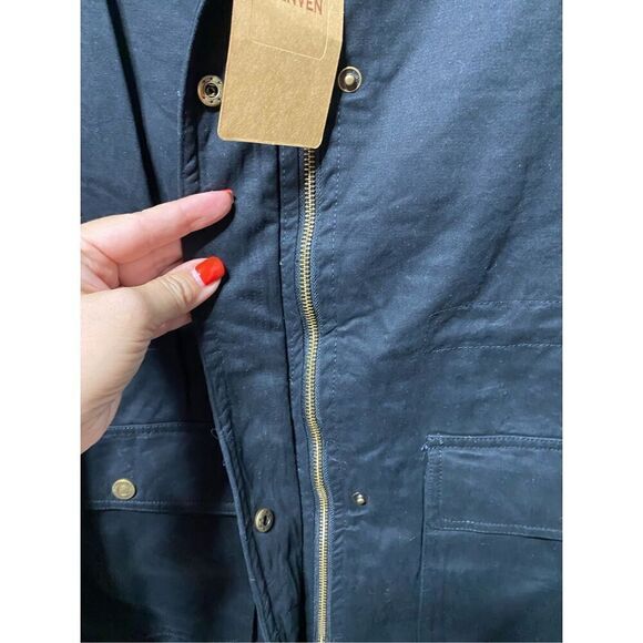 WenVen Women's Plus Size Jacket Lightweight Long Sleeve Utility Anorak Coat Blac - Picture 6 of 9